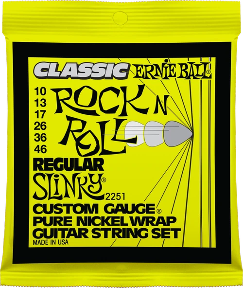 Ernie Ball 2251 Classic Pure Nickel Rock N Roll Electric Guitar Strings