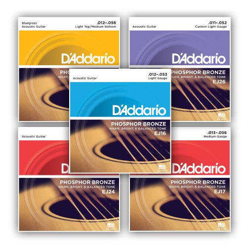D'addario Phosphor Bronze Acoustic Guitar Strings