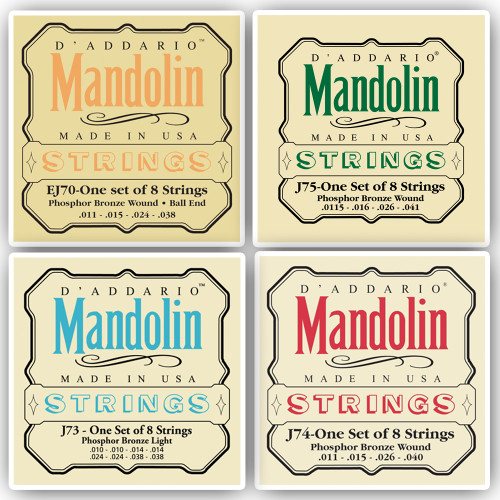 D'addario Phosphor Bronze Mandolin Strings