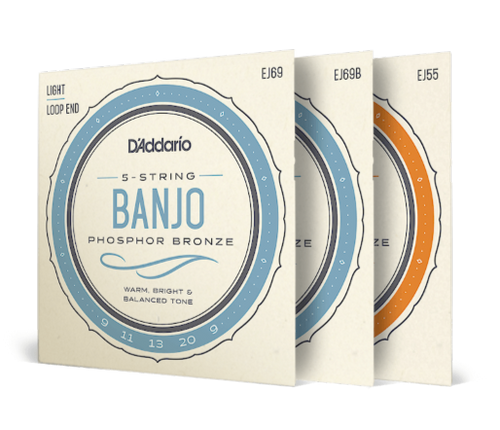 D'addario Phosphor Bronze Wound Banjo Strings Ireland