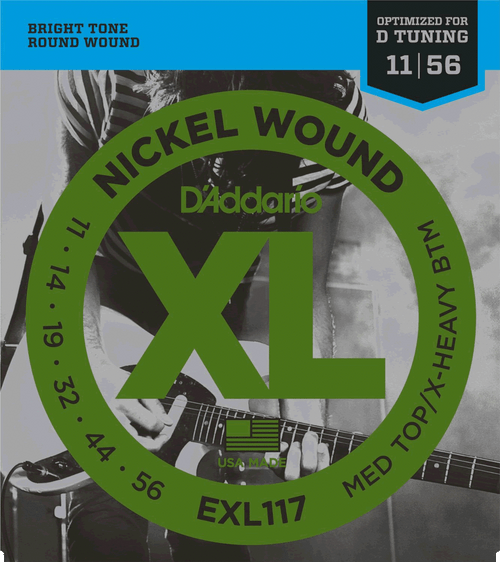 D'addario EXL117 Electric Guitar Strings 11-56