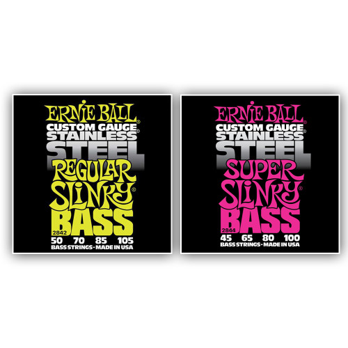 Ernie Ball Stainless Steel Bass Guitar Strings