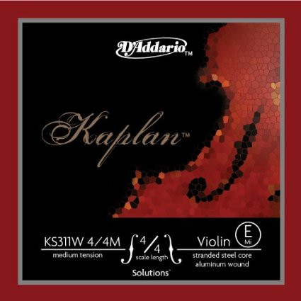 D'Addario Kaplan Non-Whistling Violin Aluminum Wound E String from www.superstrings.com