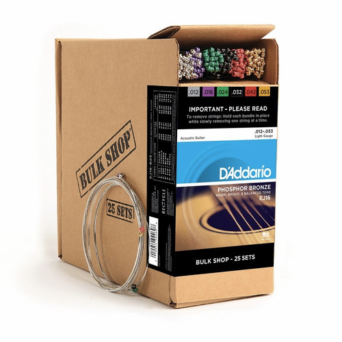 D'addario Phosphor Bronze Bulk Shop 25 Sets Ireland