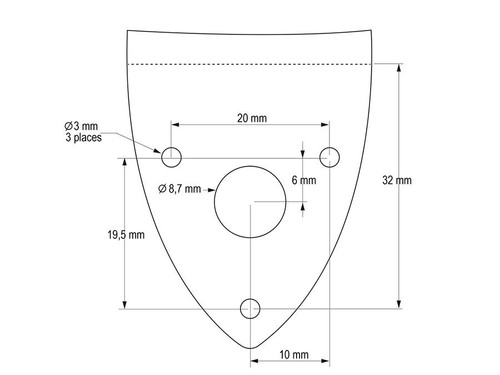 Trad Master Bouzouki Mandolin Tailpiece