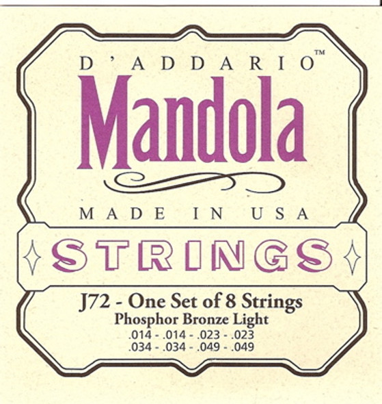 D'addario EJ72 Mandola Strings 14-49