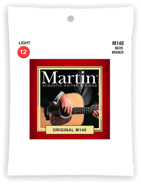 Martin M140 80/20 Bronze Acoustic Guitar Strings Martin M140 80/20 Bronze Acoustic Guitar Strings