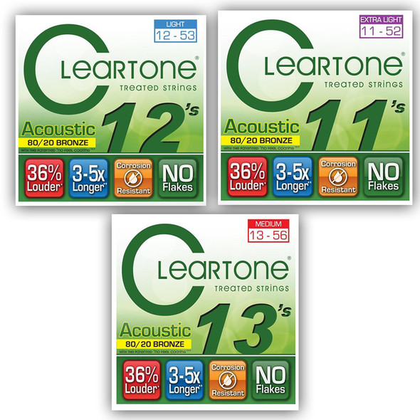Cleartone Bronze Acoustic Guitar Strings