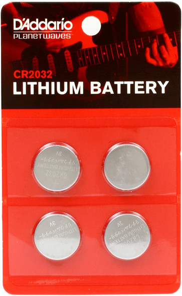 D'addario CR2032 Lithium Battery 4-Pack Ireland
