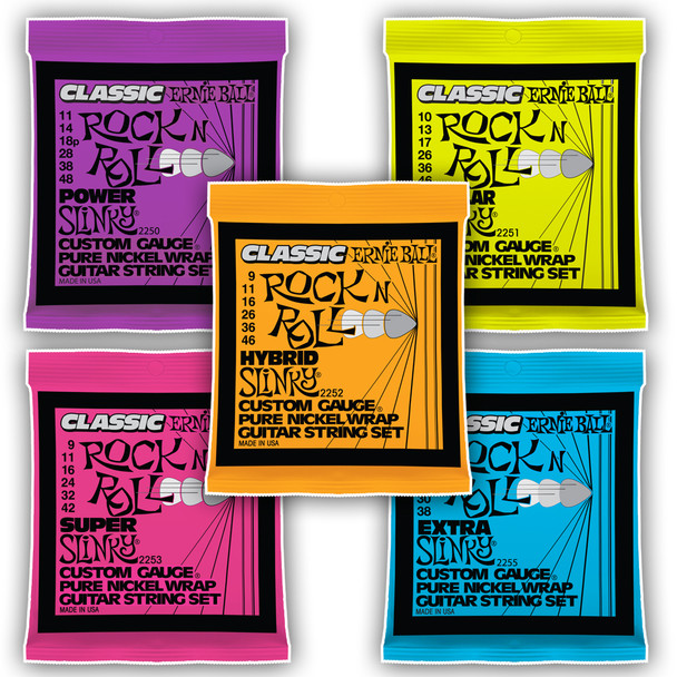 Ernie Ball Classic Pure Nickel Rock N Roll Electric Guitar Strings