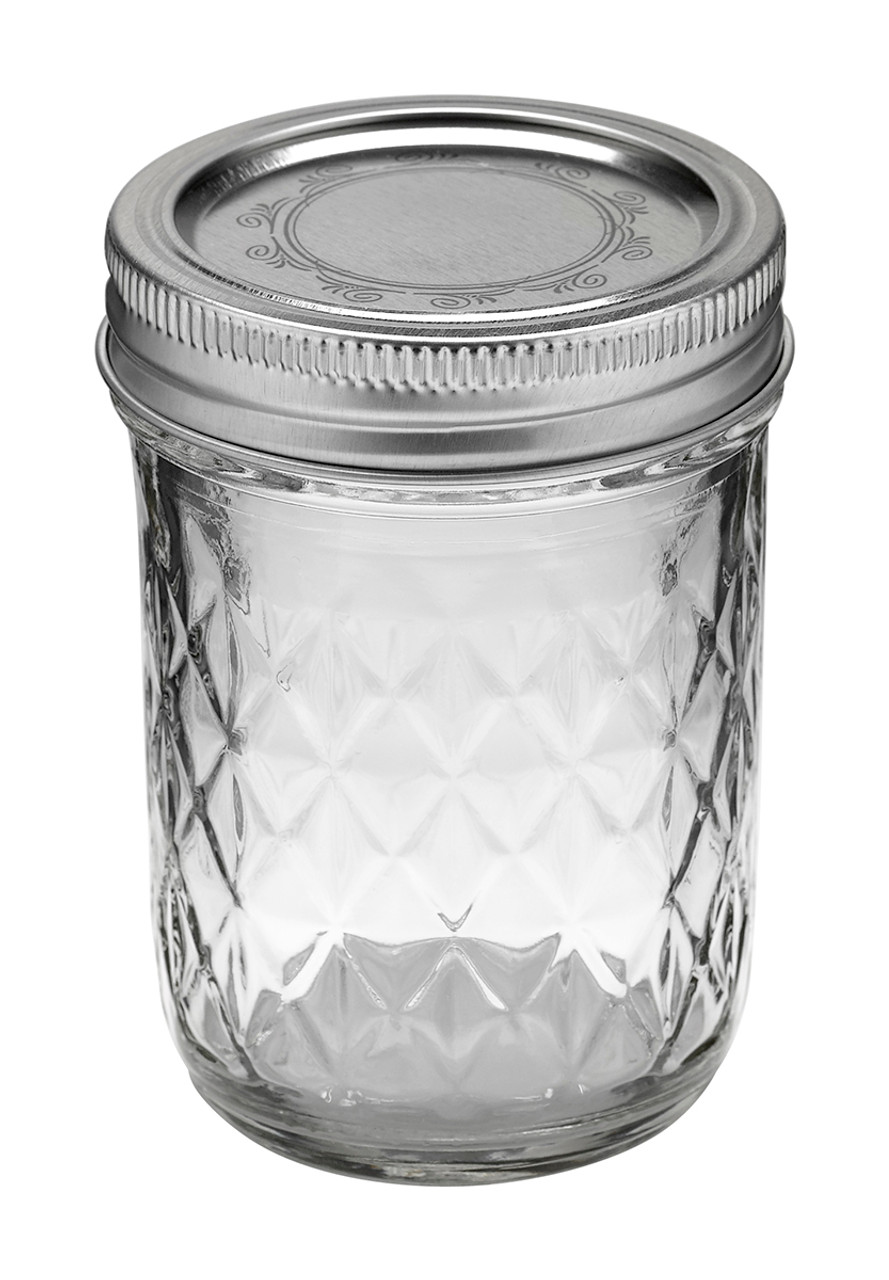 Quilted Crystal Ball Jar 8 oz