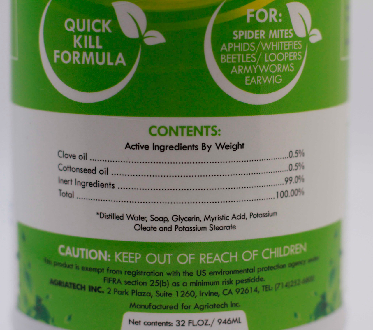 BugZooka Concentrate - 32 oz - Natural Pesticide, Quick Kill Formula 