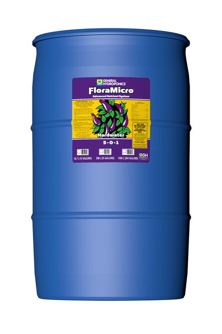 General Hydroponics FloraMicro Hardwater 55 Gallons