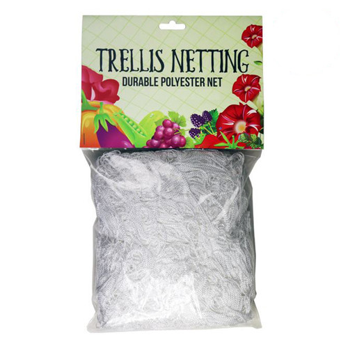 5'x30' Trellis Netting White 6