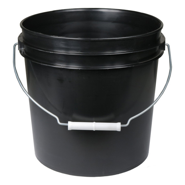 2 Gallon Black Bucket w/ Handl