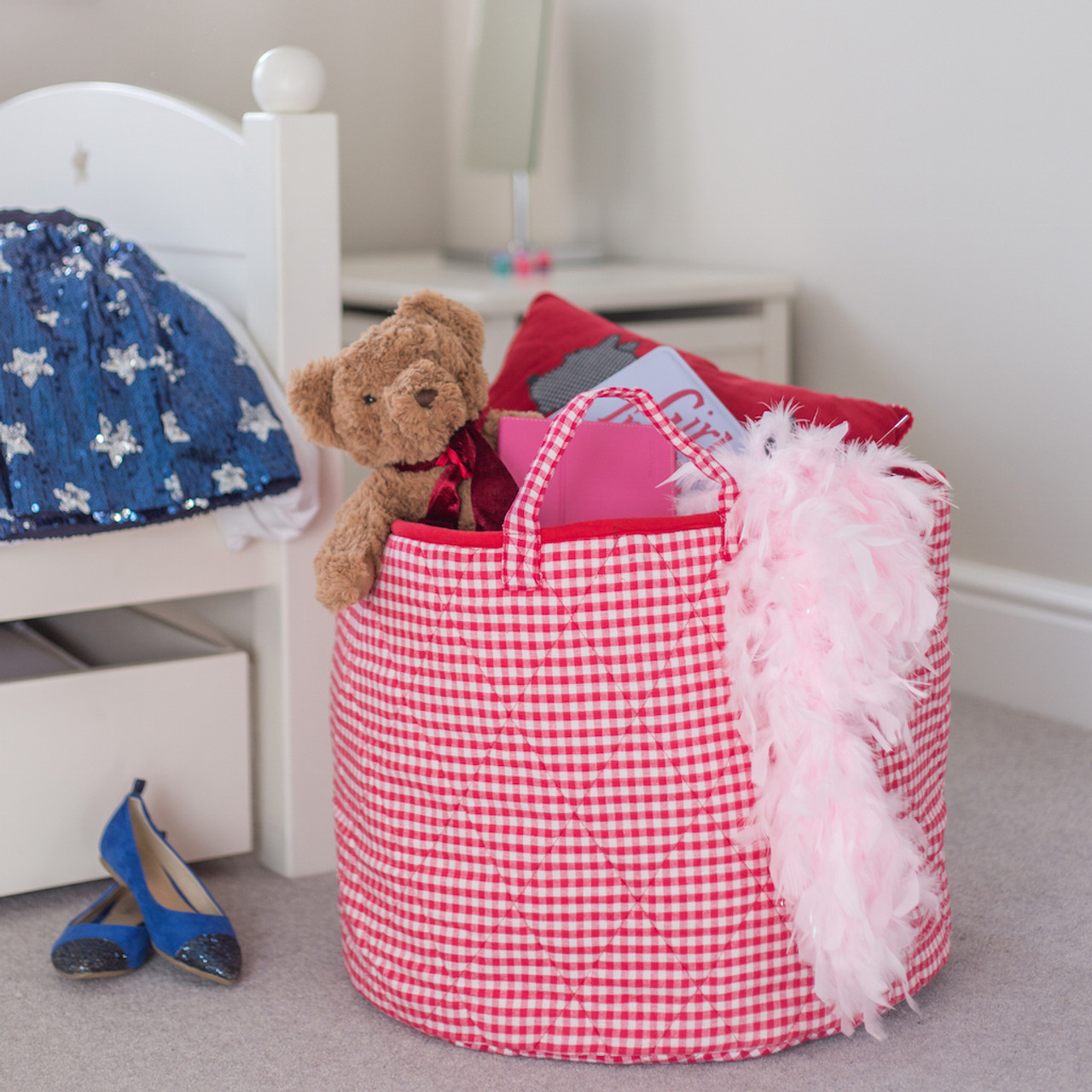 fabric toy storage bag