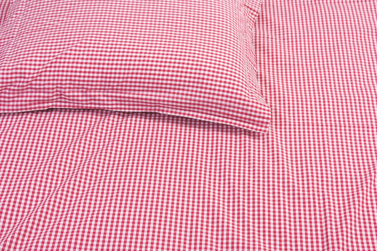 Gingham Bedding 100& Cotton Navy Gingham Fitted Sheet Babyface