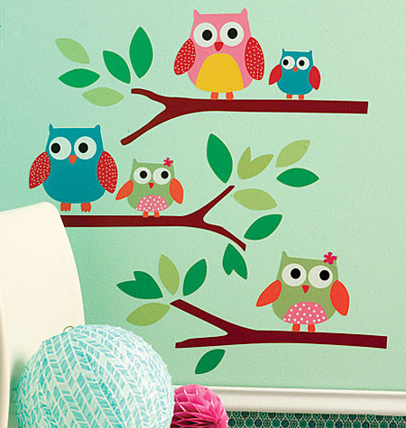 Wallies Owls Wall Stickers