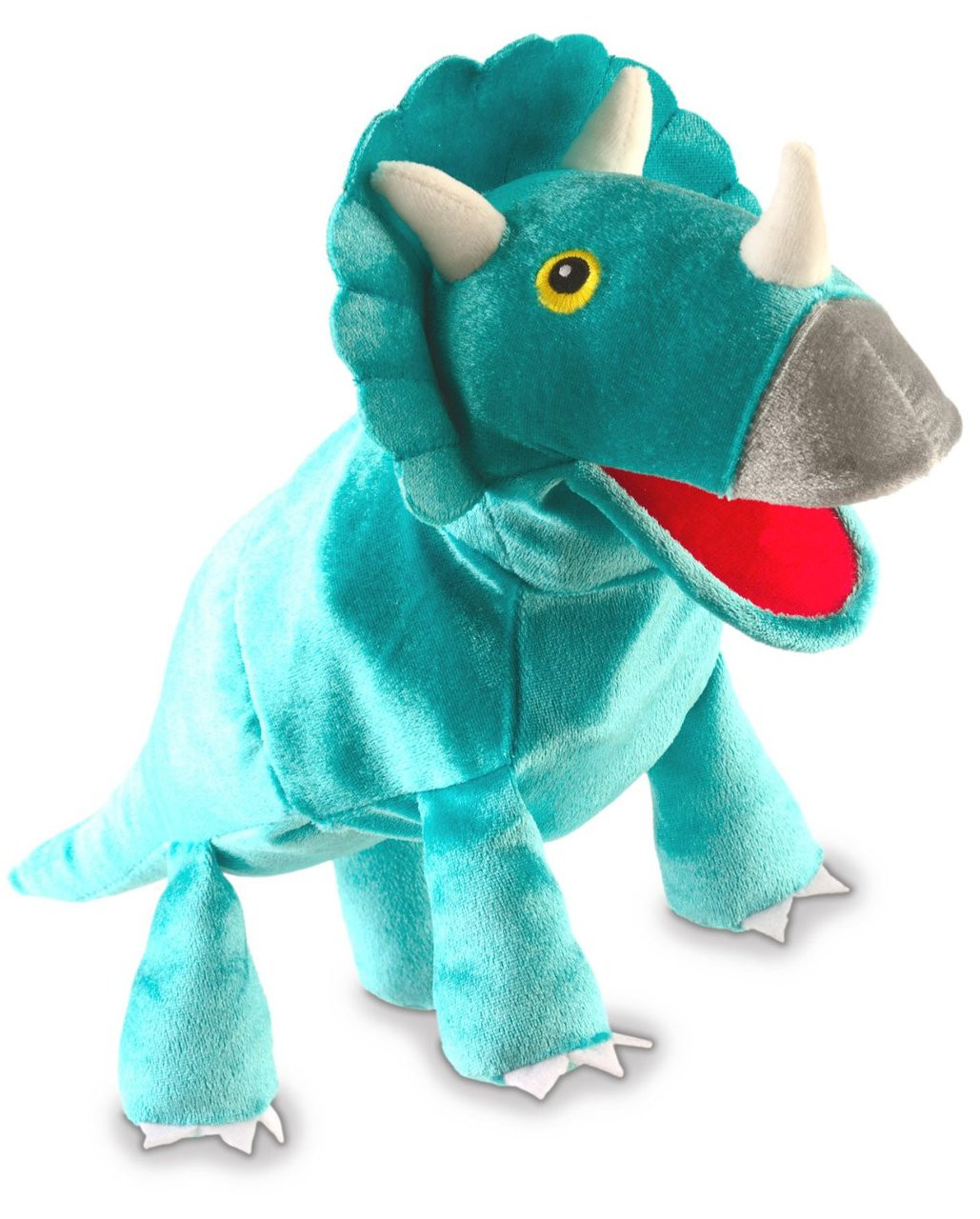 triceratops hand puppet