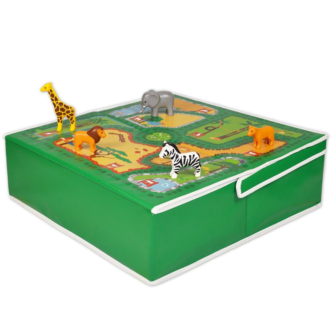 Foldaway Storage Box And Play Table Zoo Children s Storage