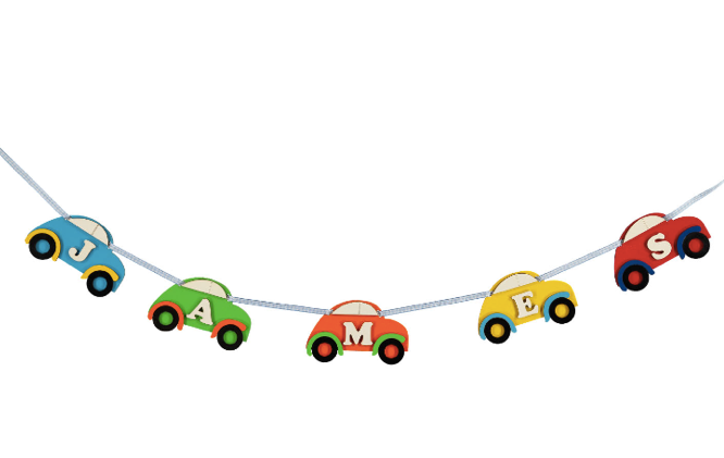 Wooden Car Garland