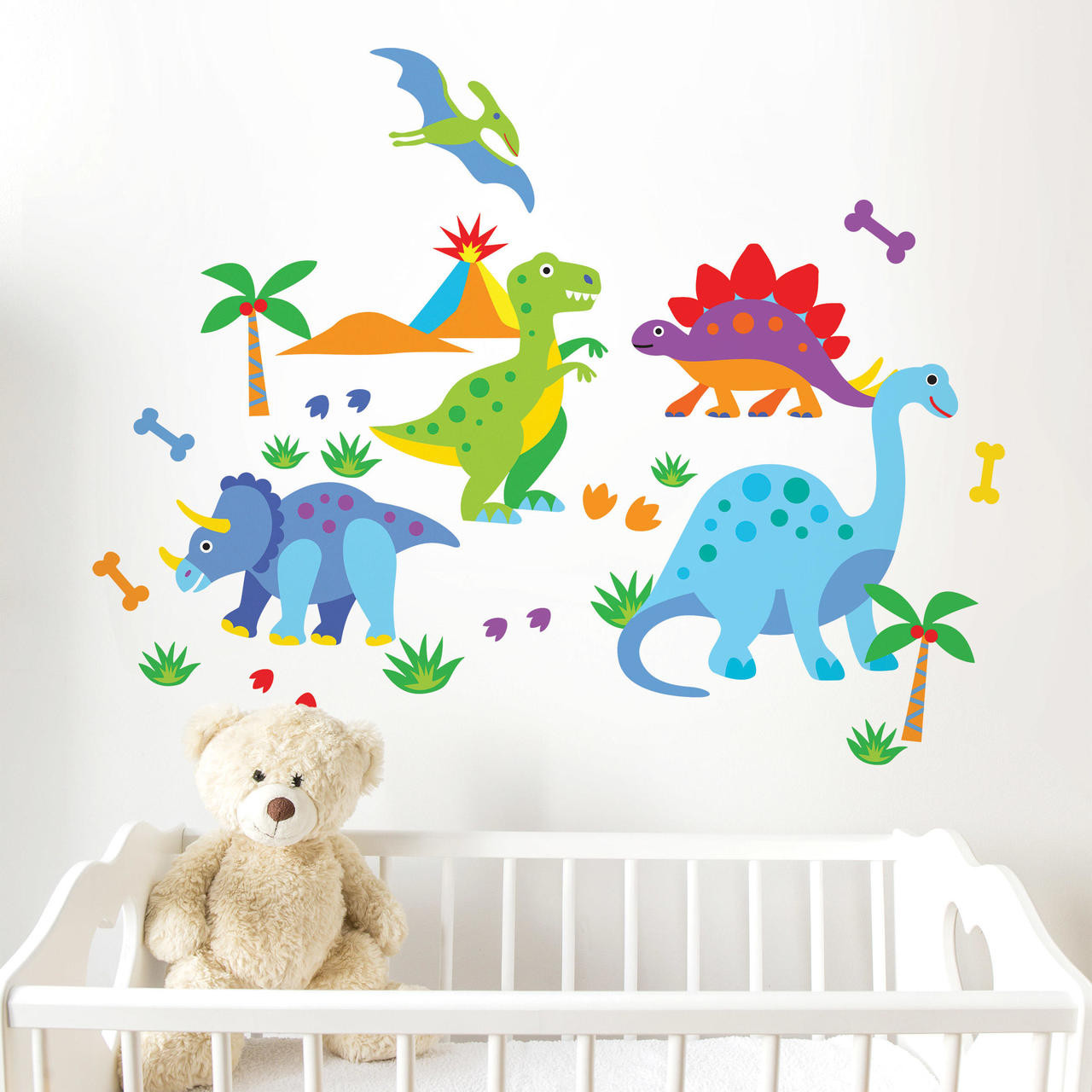 Dinosaurs Vinyl Wall Stickers Wallies Olive Kids Kids Wall Decals