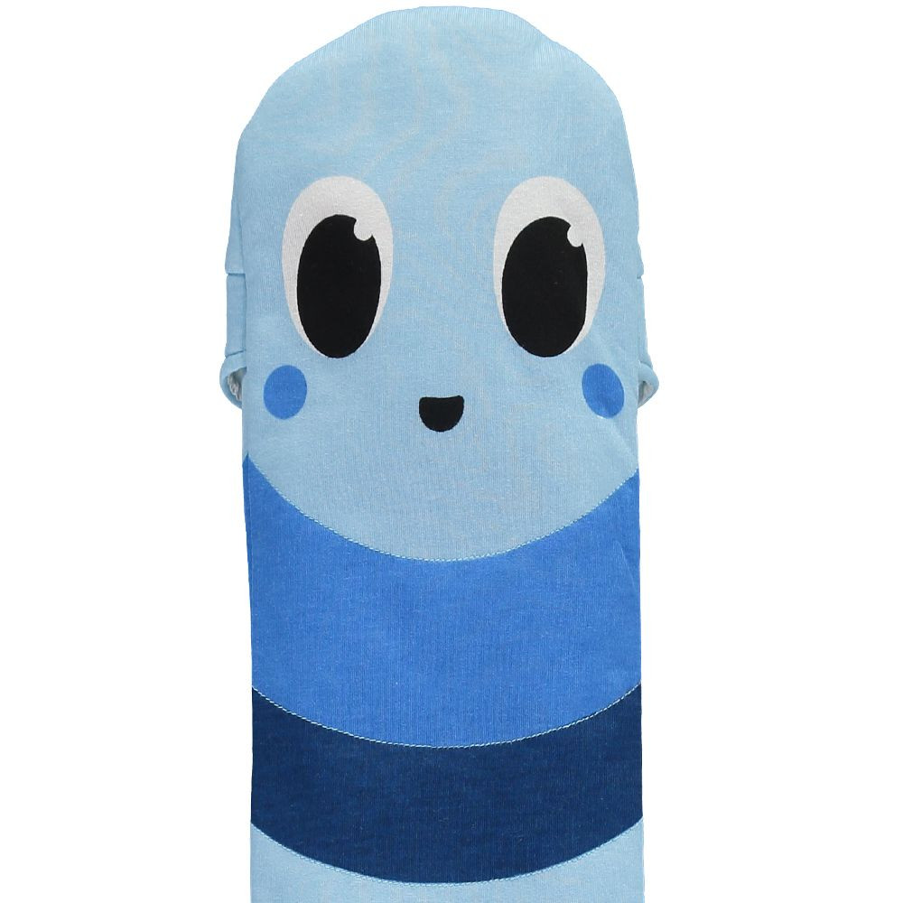 YuYu Warm Worm Long Hot Water Bottle Benjamin Blue
