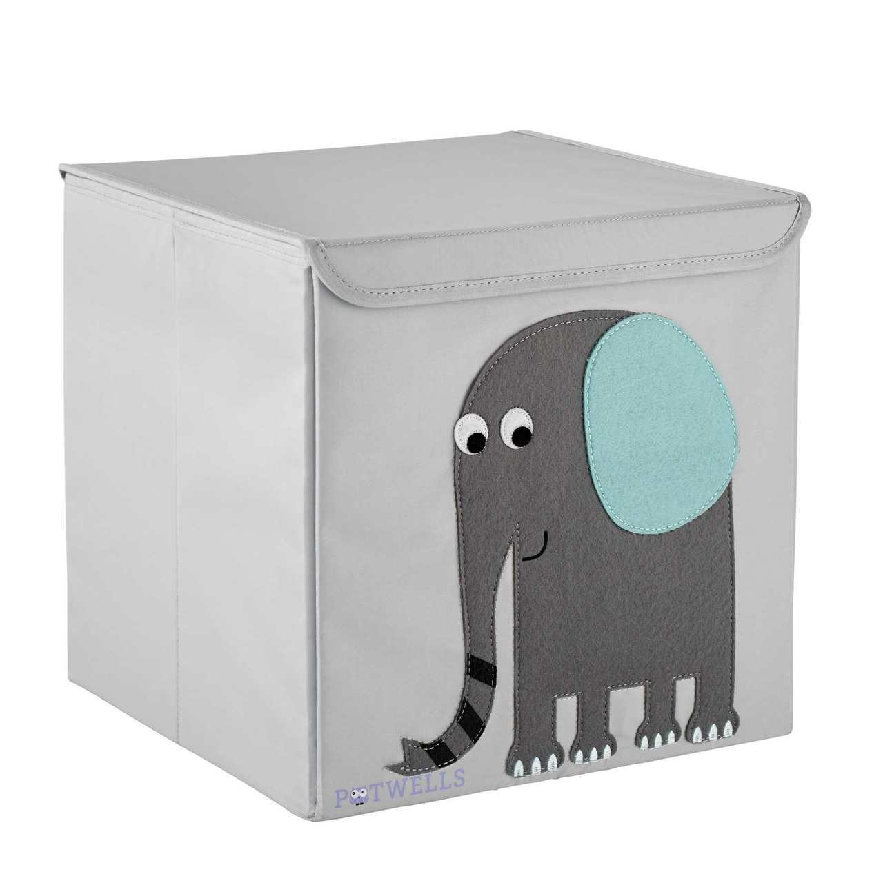 Elephant Storage Box Nursery Fabric Storage