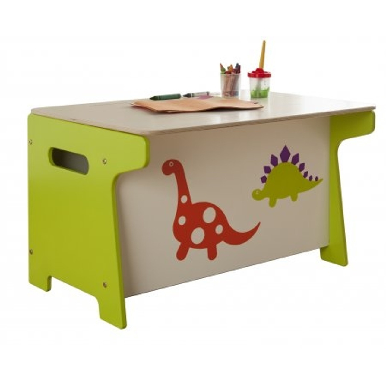 toy box and desk