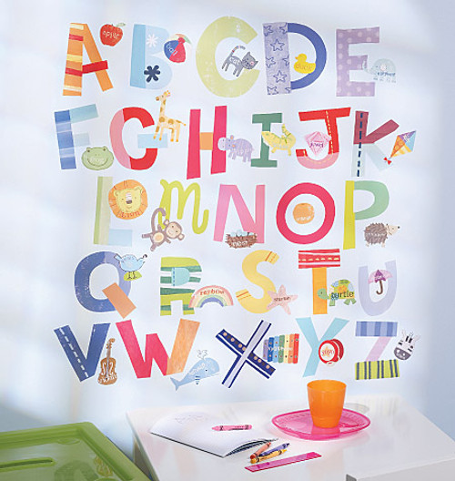 Childrens wall stickers - Wallies - Alphabet Fun