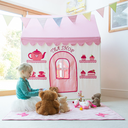 Kiddiewinkles Rose Cottage And Tea Shop Fabric Playhouse Large