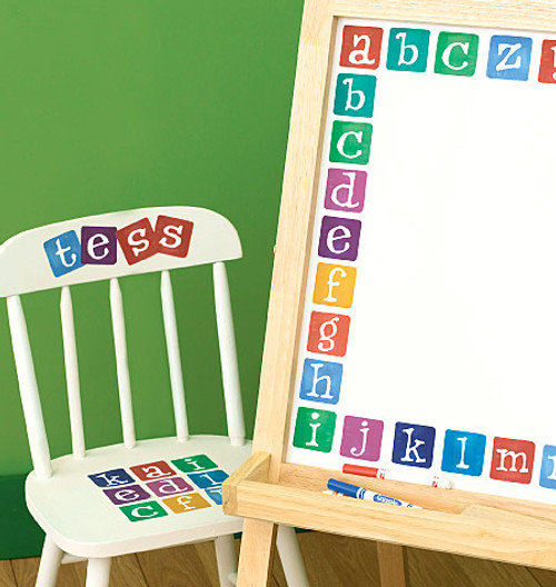 Wallies Alphabet Cutouts - 40 Per Pack - Kids Wall Stickers