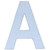 Babyface Fabric Letter - Blue Candy Stripe