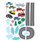 Childrens Wall Stickers - Wallies - Around Town Sheet 2