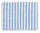 Blue Candy Stripe Letter - Fabric Letters