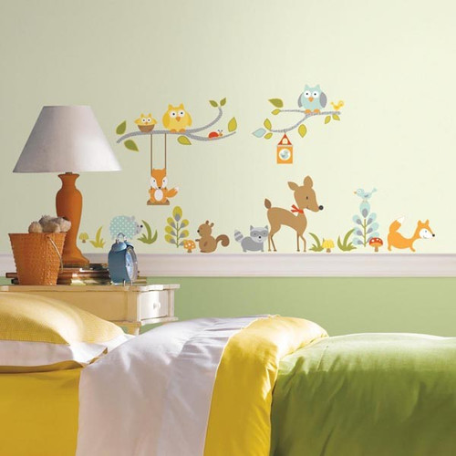 Walltastic Wandaufkleber „My Woodland Fairies & Friends“ • 3 Bögen • Je 34x46 Cm • Ablösbar & Verschiebbar