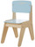 Childrens Blue Wooden Chair - Millhouse