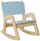 Childrens Blue Wooden Rocking Chair - Millhouse