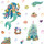 Fun to See Mermaid Themed Room Stickers