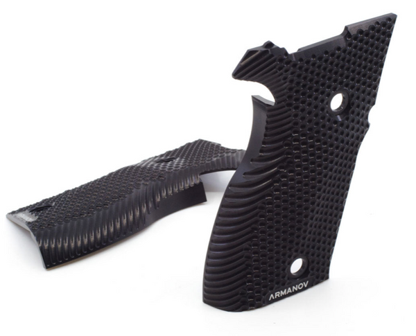 Arex Alpha Aluminium Grips Black