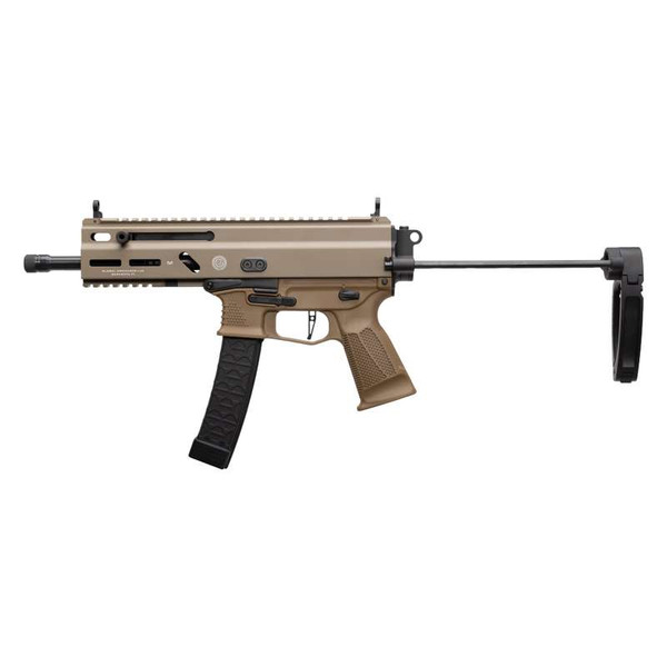 Grand Power Stribog SP9A1 9mm Sub Pistol PDW Tailhook Brace FDE