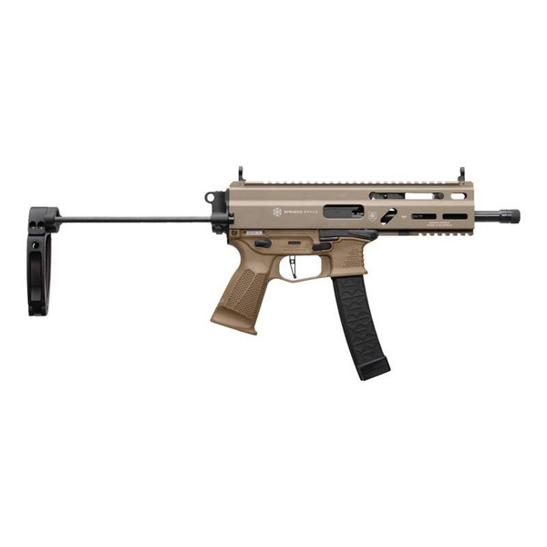 Grand Power Stribog SP9A3 9mm Sub Pistol PDW Tailhook Brace FDE