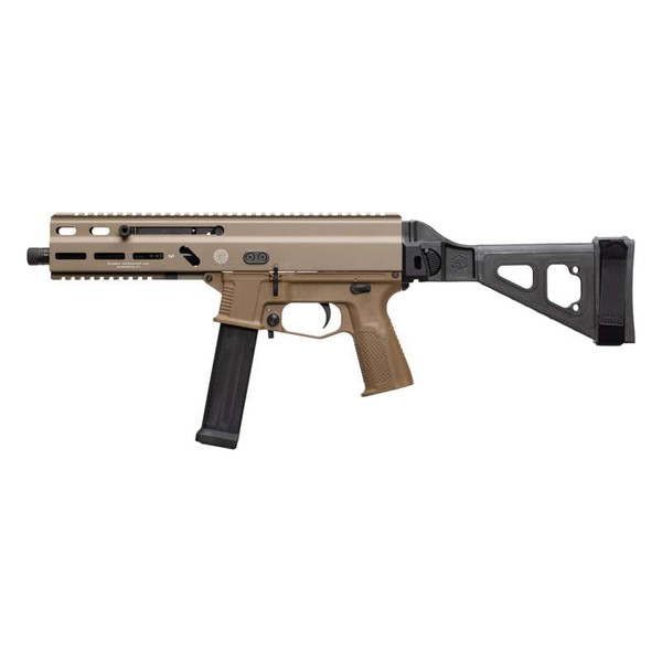 Grand Power Stribog SP10A3 10mm 8" Sub Pistol SBT Brace FDE