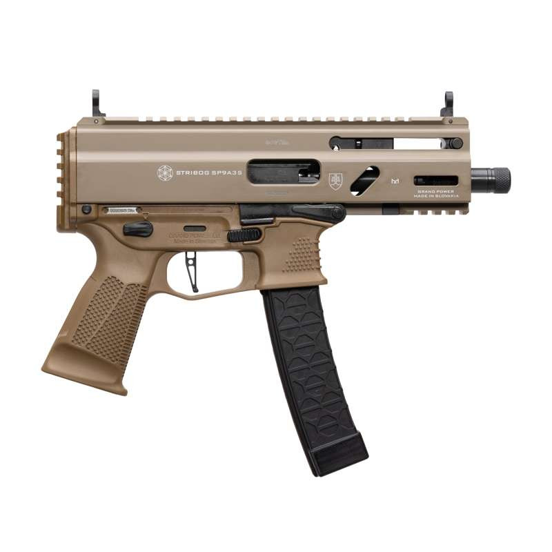 Grand Power Stribog SP9A3S 9mm Sub Pistol FDE