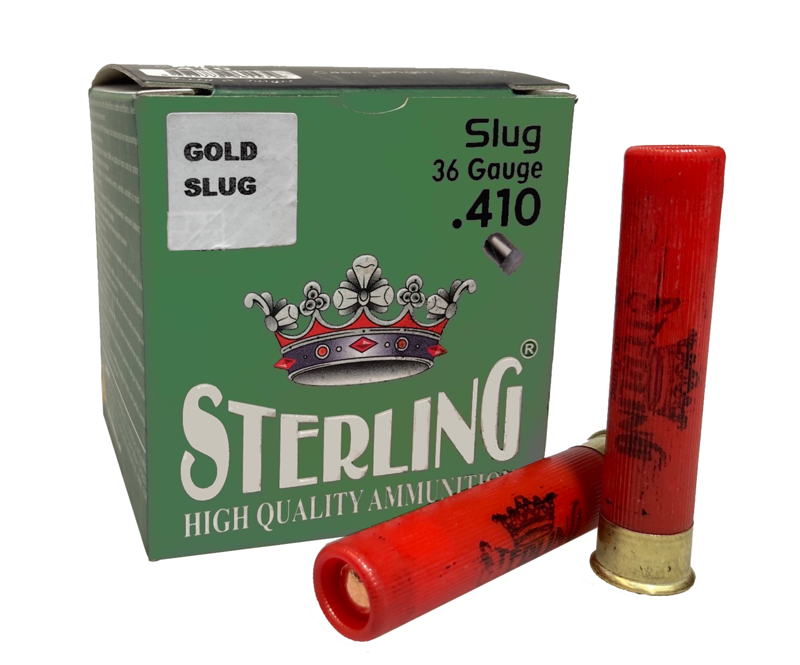 Sterling .410 Gauge Gold Slug