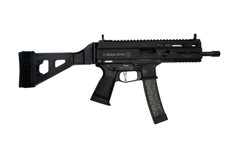 Grand Power Stribog SP9A3 9mm Pistol with SB Brace