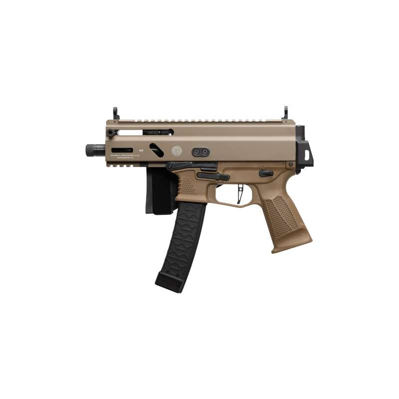 Grand Power Stribog SP9A3S 9mm Sub Pistol SBT Brace 5 Inch Barrel FDE