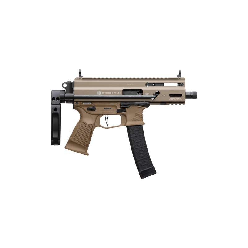 Grand Power Stribog SP9A3S 9mm Sub Pistol PDW Tailhook Brace 5 Inch Barrel FDE