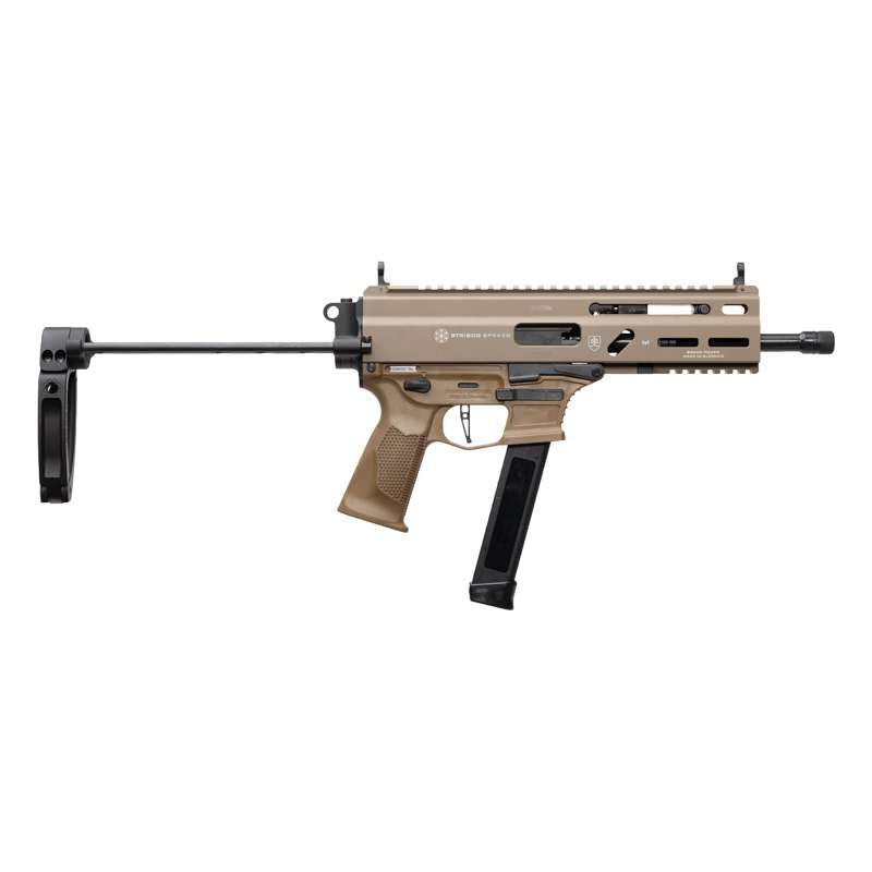 Grand Power Stribog SP9A3G 9mm Sub Pistol PDW Tailhook Brace 8 Inch Barrel FDE