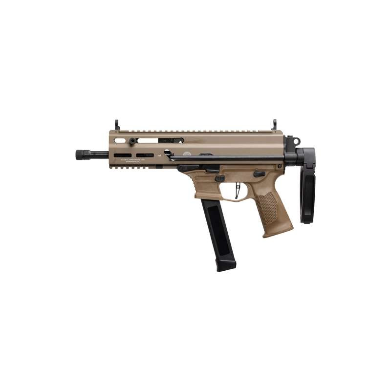 Grand Power Stribog SP9A3G 9mm Sub Pistol PDW Tailhook Brace 8 Inch Barrel FDE